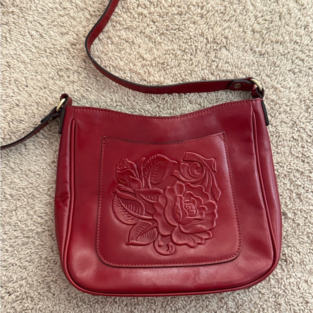 Patricia Nash Red Crossbody Bag